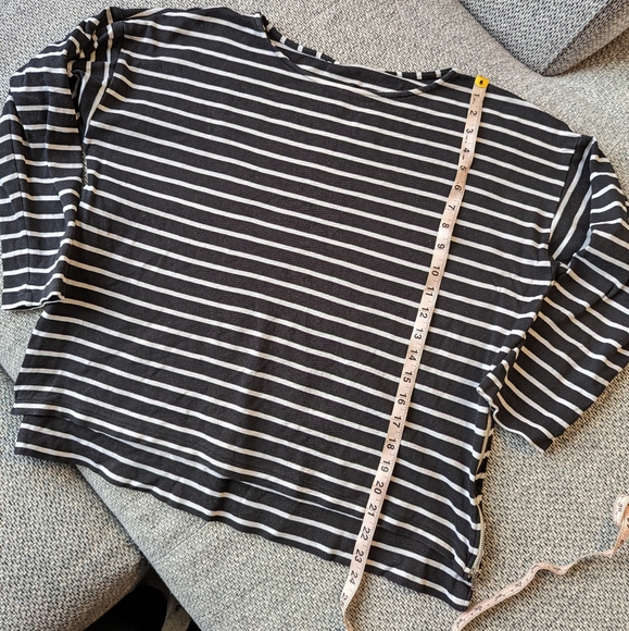 Navy striped boat neck sweater - Picture 6 of 6
